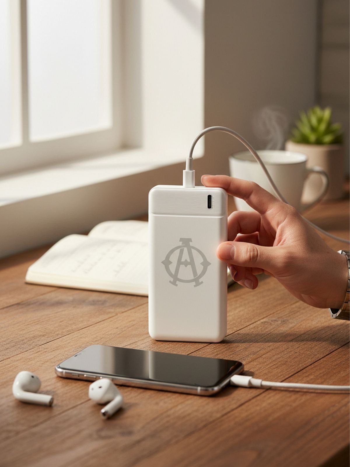 Altınordu 10.000 mAh Powerbank (Beyaz)